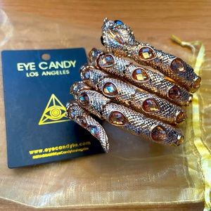 Gorgeous snake bracelet from eye candy. Just in time for the holiday parties.